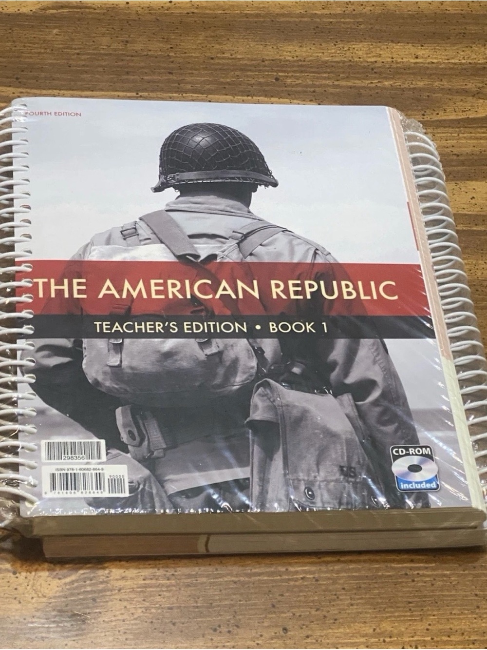 The American Republic Teacher's Edition Book 1 - Red & Gray Cover Sealed 2 Books